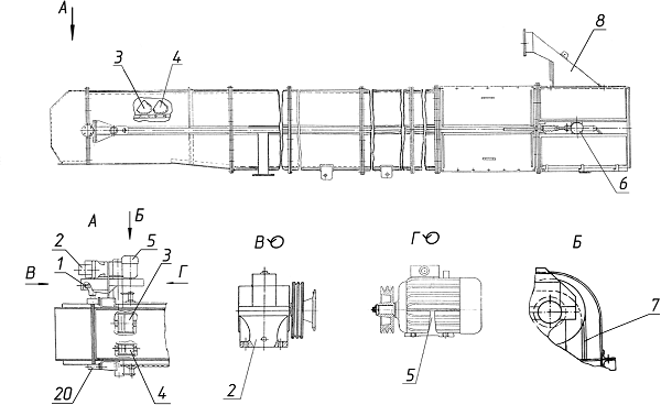 ДС-168 52.01.000 Корпус элеватора (по запчастям)